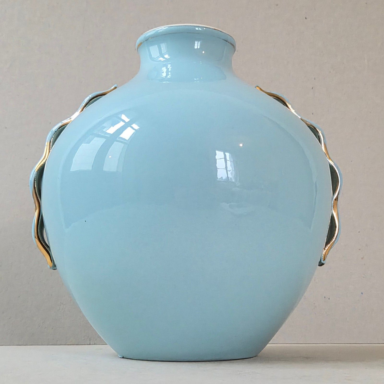photo vinterior Art Deco Ceramic Vase Boch Freres La Louviere Keramis Raymond Chevalier 1930