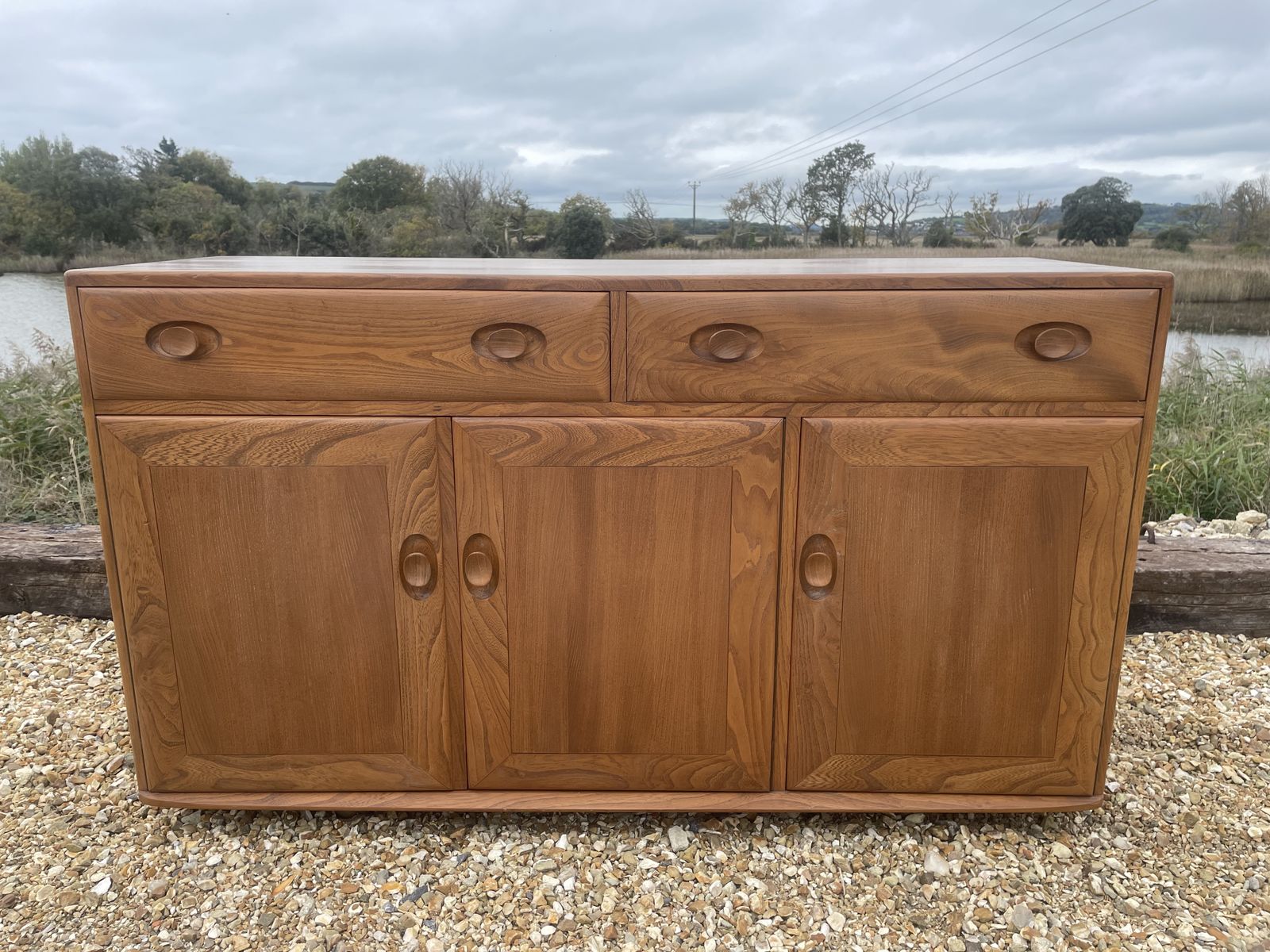 Ercol Windsor Blue Label Side Board In Blonde