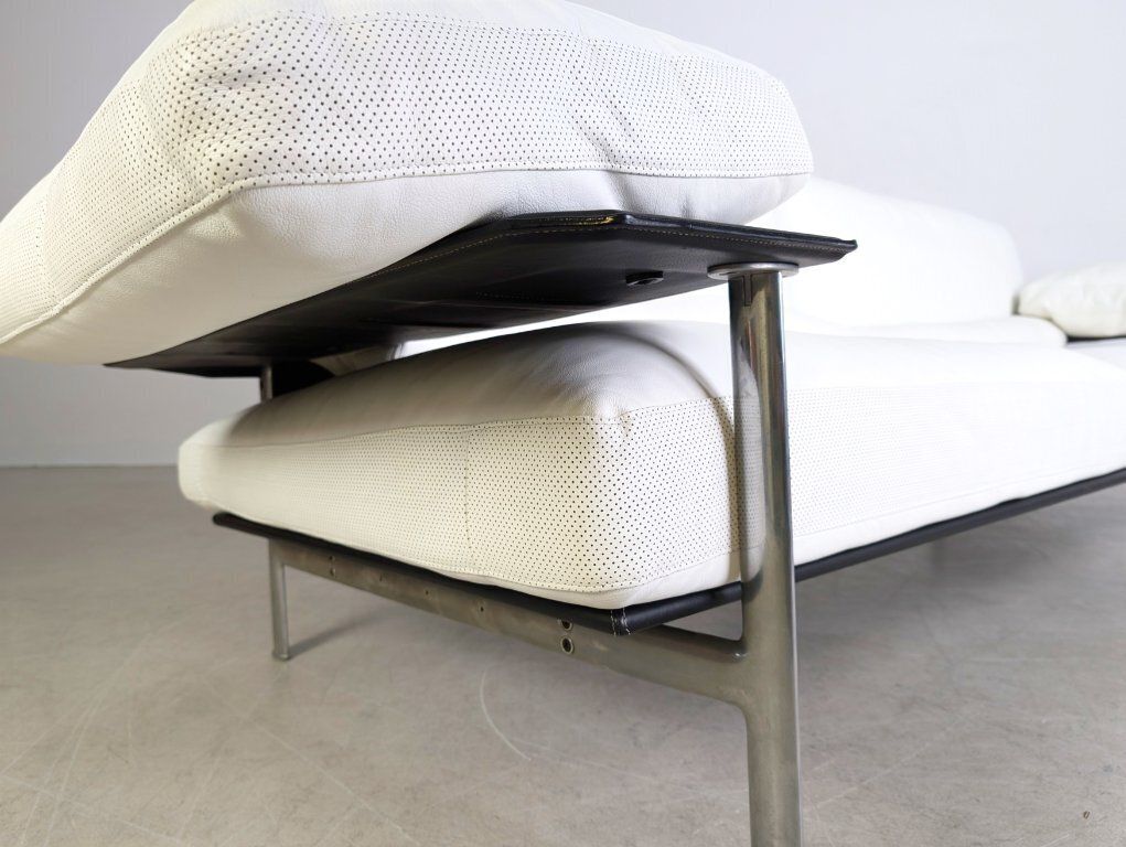 Furniture B&B Italia Sofa Diesis Leder Weiß Couch Antonio Citterio Paolo Nava photo