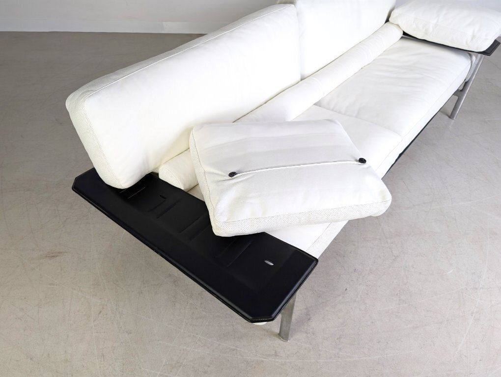 5208.0 B&B Italia Sofa Diesis Leder Weiß Couch Antonio Citterio Paolo Nava photo