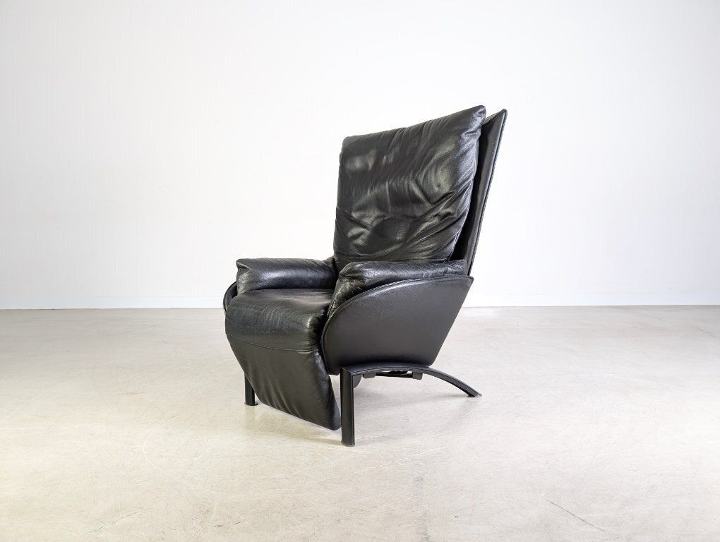 Original Wk Wohnen Armchair Design Armchair Leather Black photo Furniture