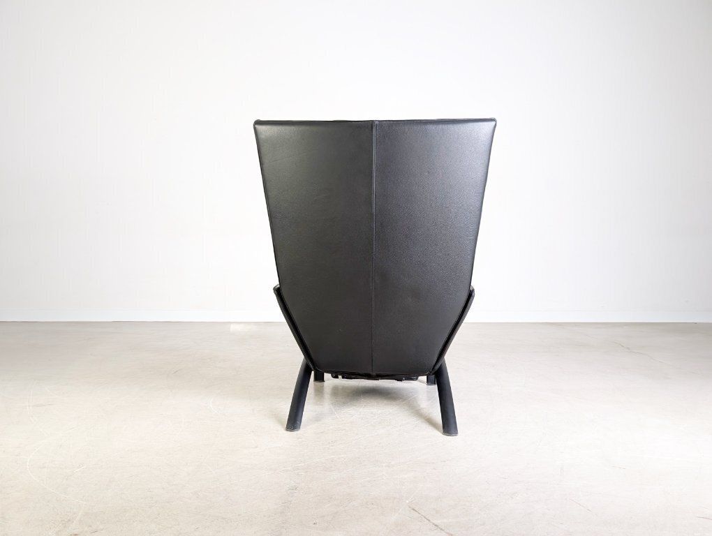 Original Wk Wohnen Armchair Design Armchair Leather Black photo vinterior