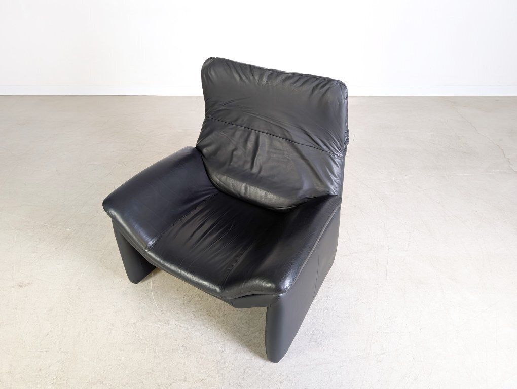 Original De Sede Armchair Hans Kaufeld Leather Black Design Armchair photo vintage