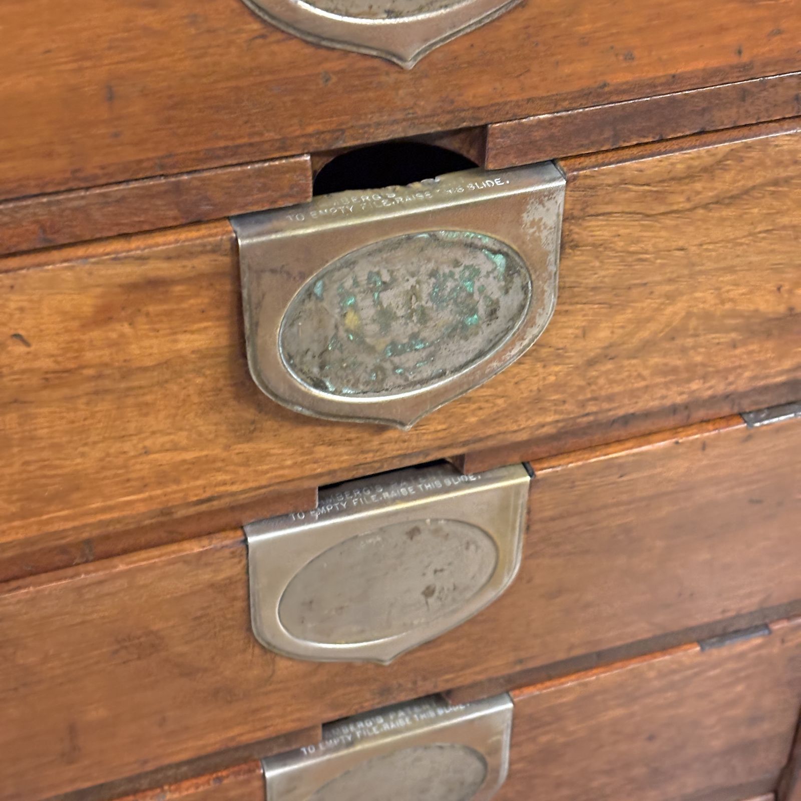 1900s Amberg’s Patent Cabinet Letter File photo 1755.0