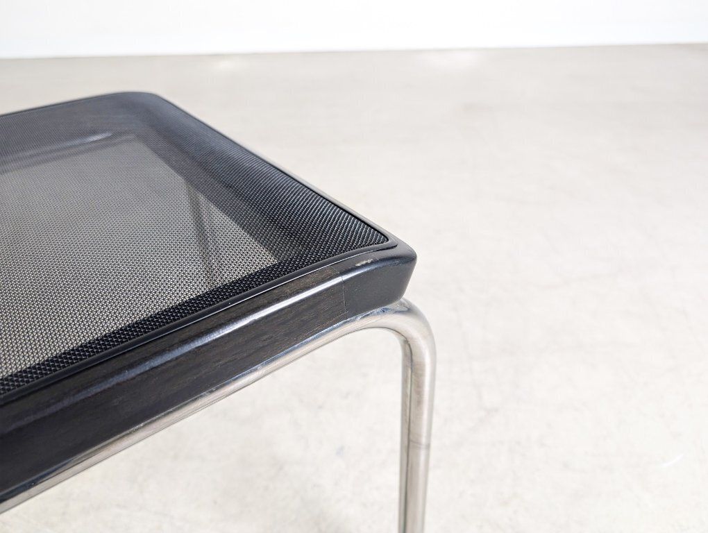 Original Set Of 4 Thonet Chairs S32n Mesh Design Cantilever photo buy