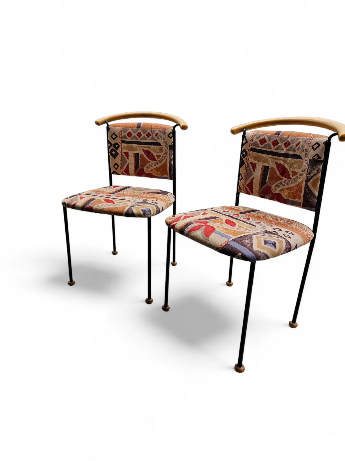 2 X Vintage Italian Side / Desk Chair 1980s photo 958.0