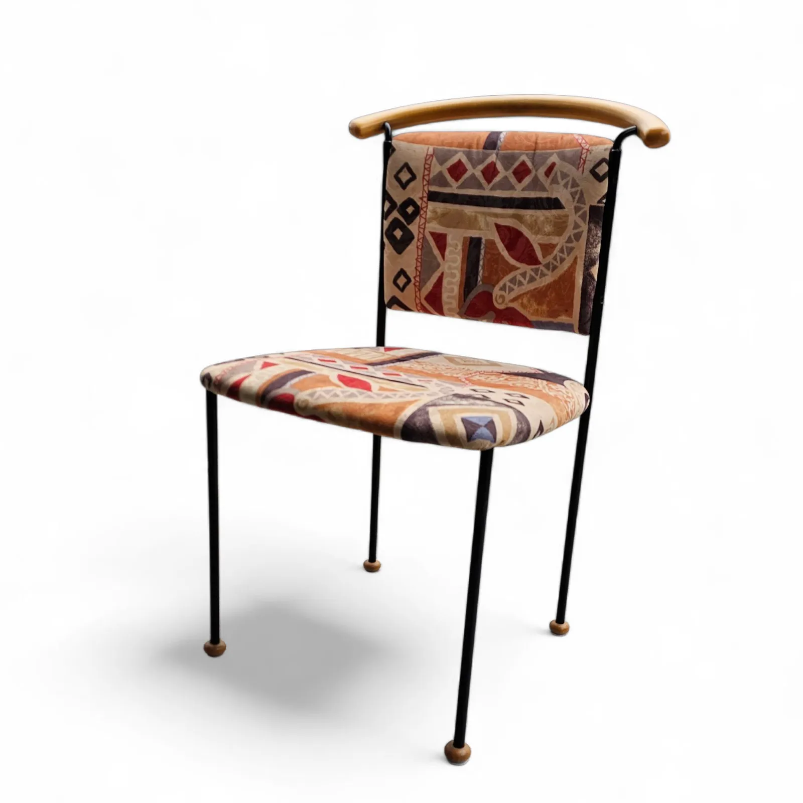 Furniture 2 X Vintage Italian Side / Desk Chair 1980s photo