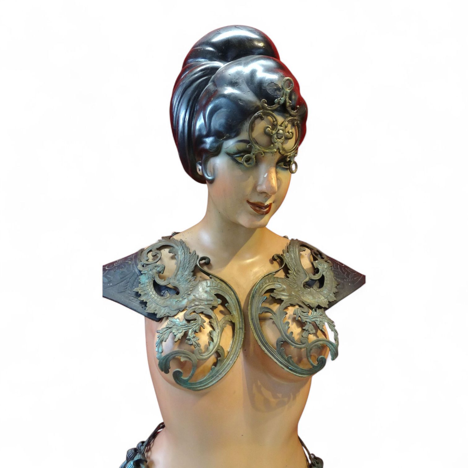 3 X Studio Shilpa Sadhana Life Size Mannequin / Carnival Dummy's / Bombay India 1948 photo 14000.0