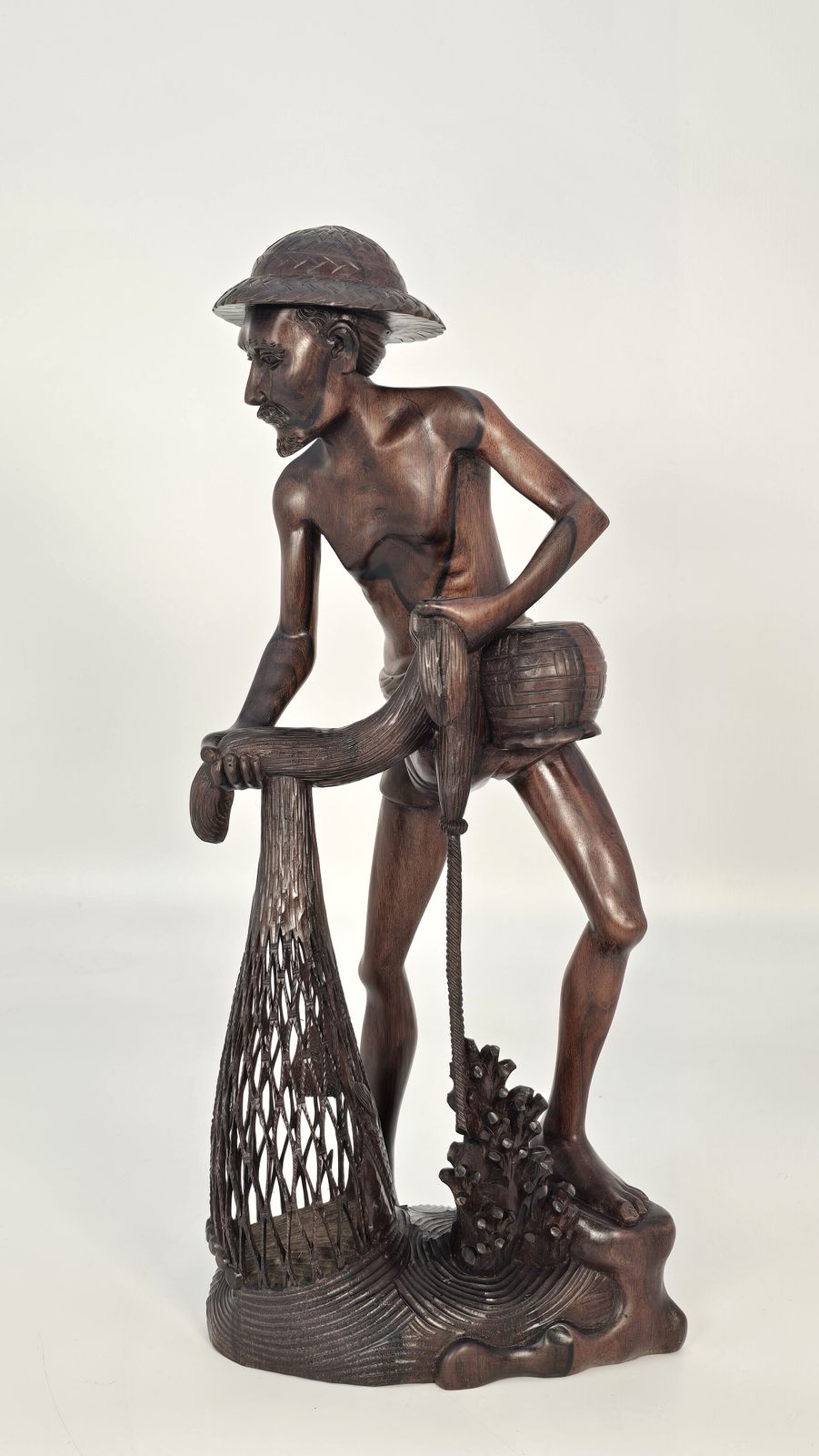 Antique Balinese Carved Hardwood Figure, Circa 1900 photo buy