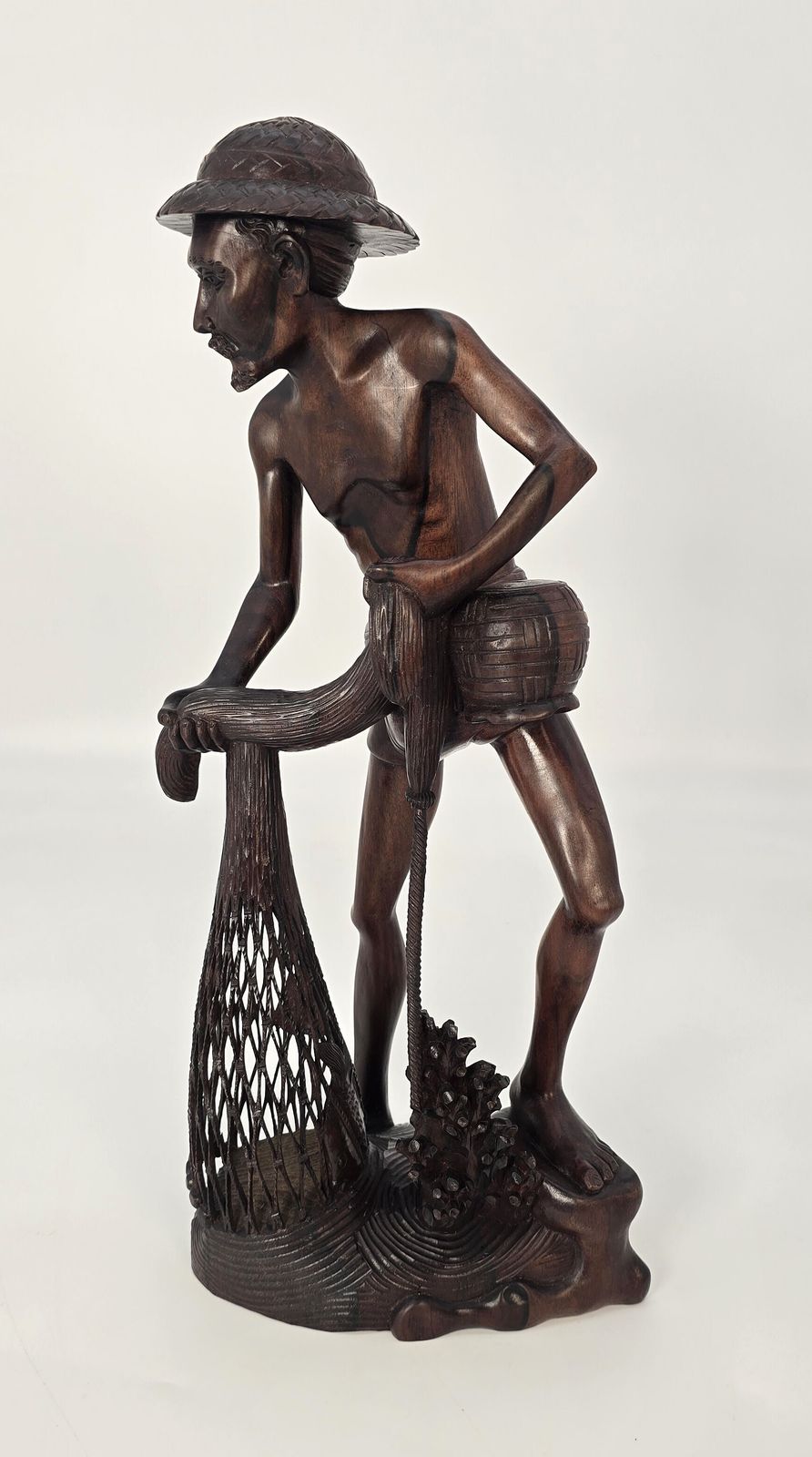 1720.0 Antique Balinese Carved Hardwood Figure, Circa 1900 photo