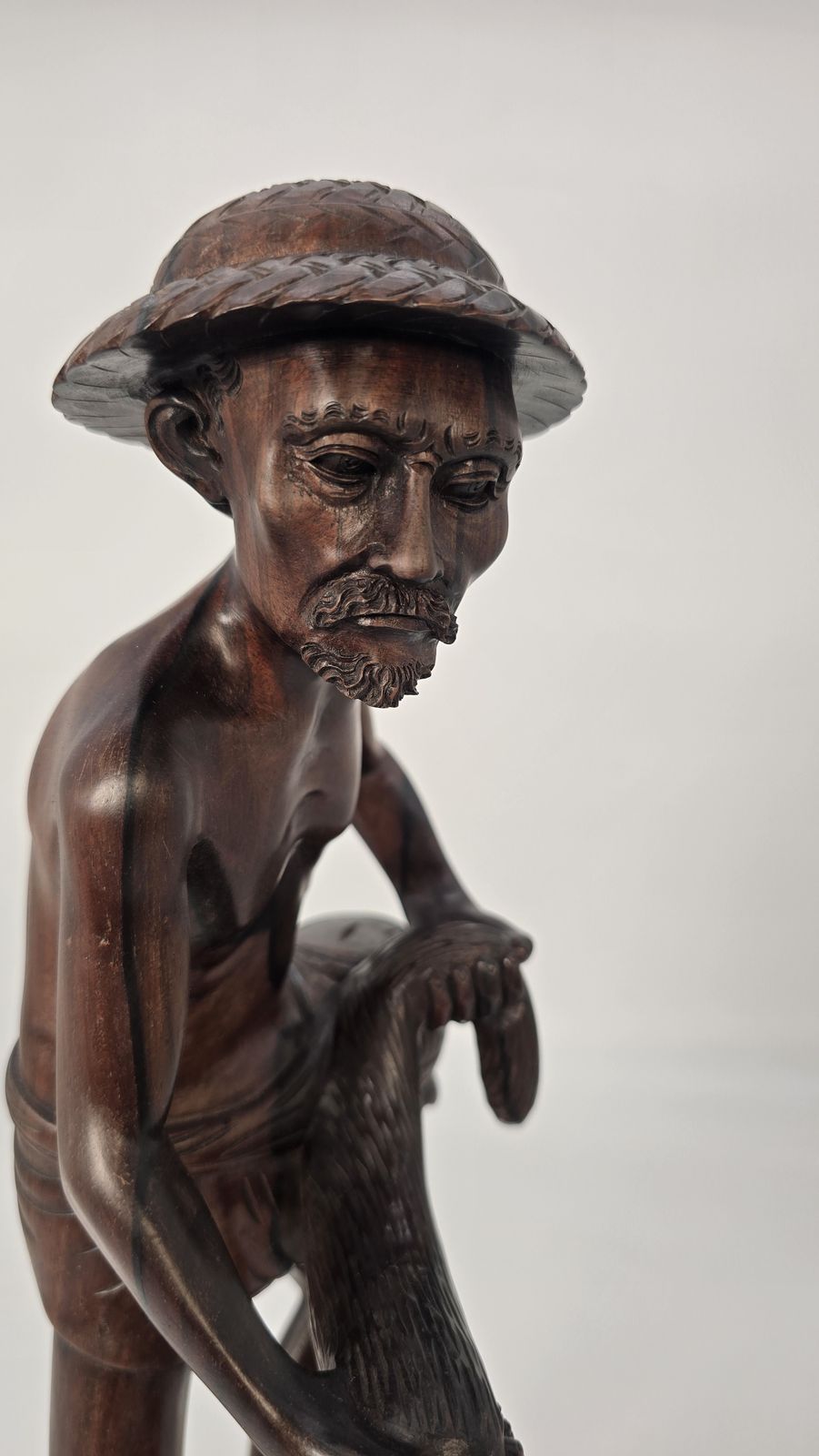 photo vinterior Antique Balinese Carved Hardwood Figure, Circa 1900