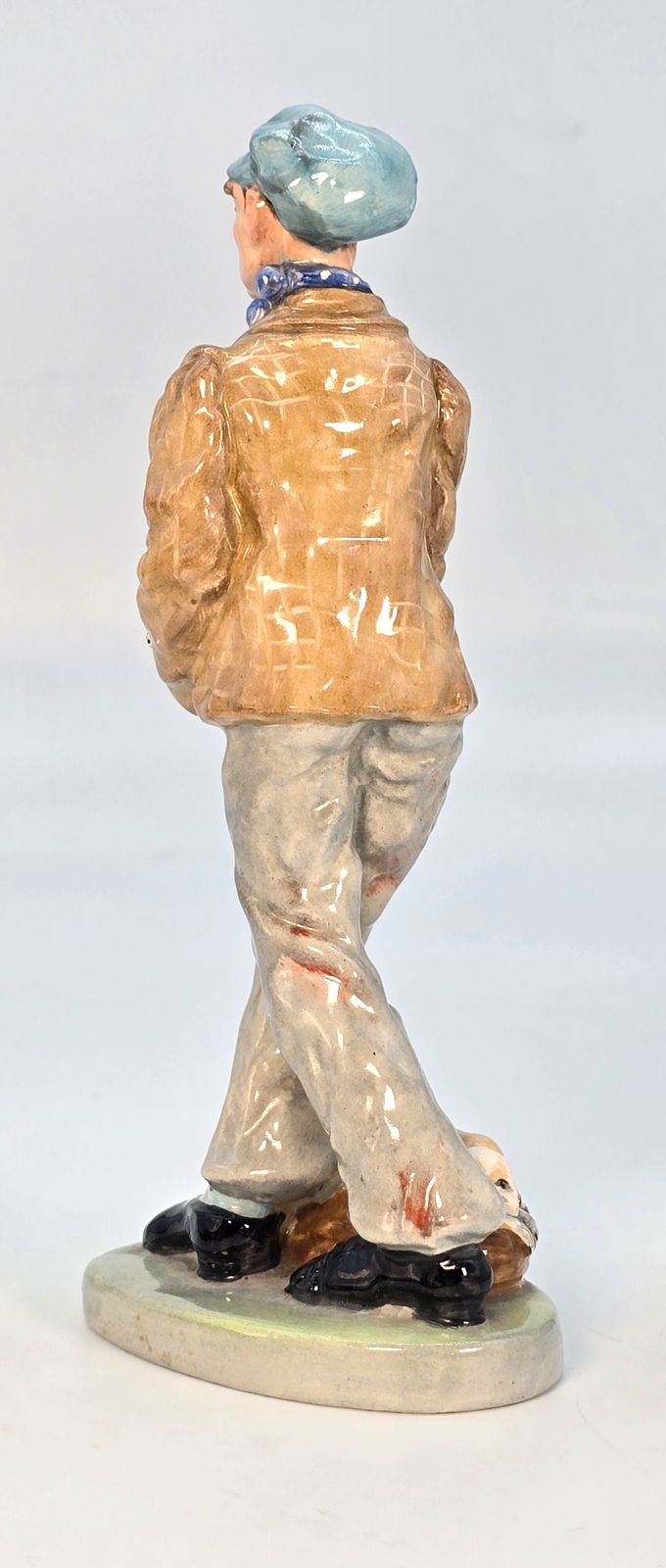 A Rare Edwardian Wedgwood & Co. Ltd China Figure Of The Puppy Seller. photo vintage