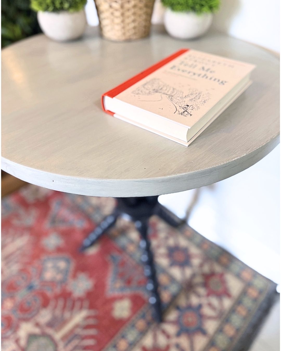 Refinished Vintage Gypsy Style Tripod Bobbin Table photo Furniture