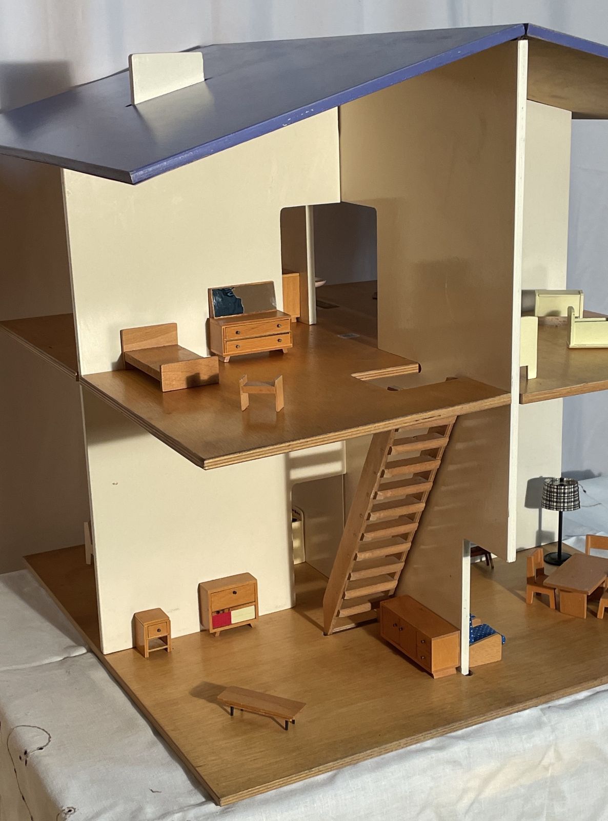 Mid Century Galt Dolls House (Roger Limerick) With Furnishings photo buy