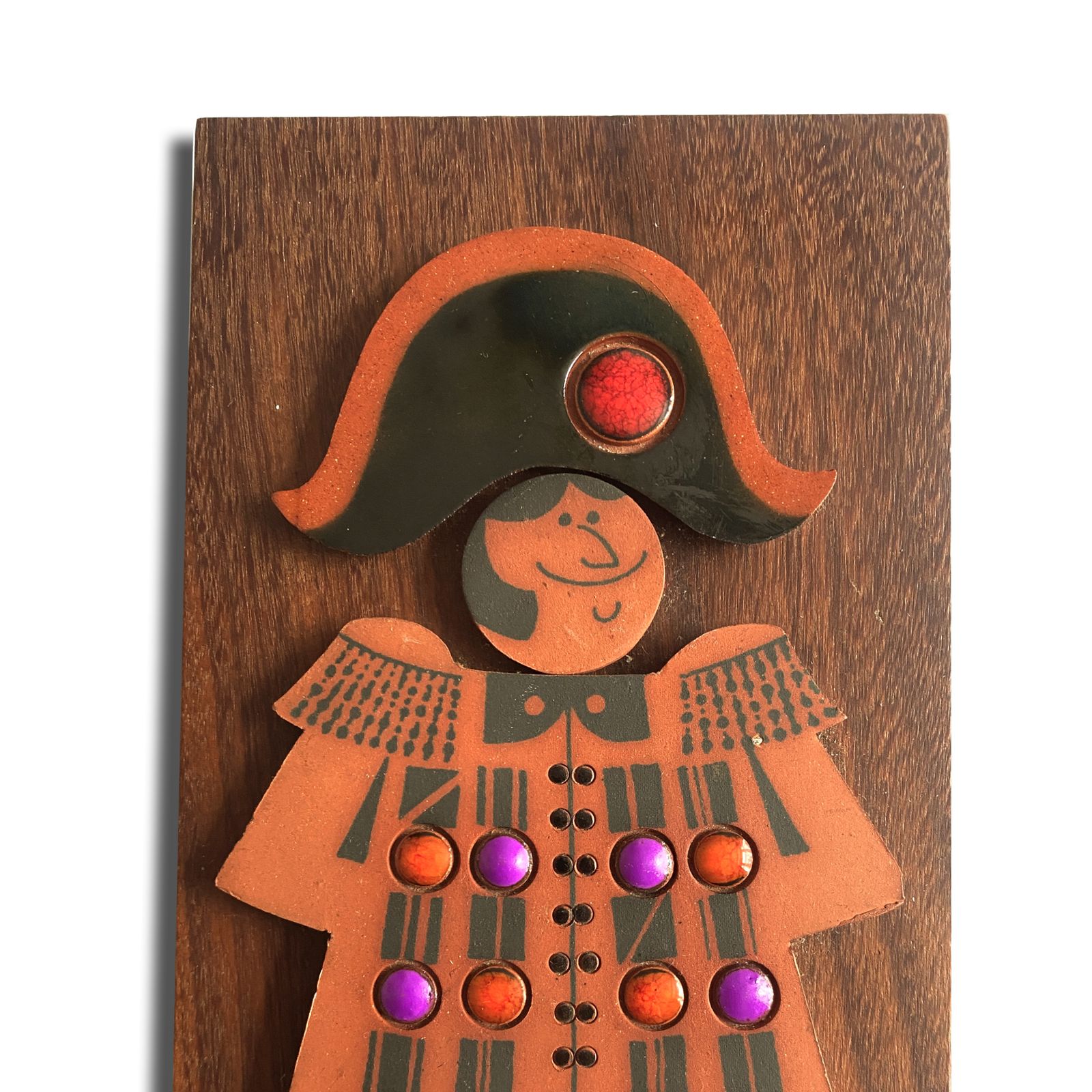 Hornsea Pottery Muramic Wall Plaque, Napoleon Design  1970s English Pottery photo for sale