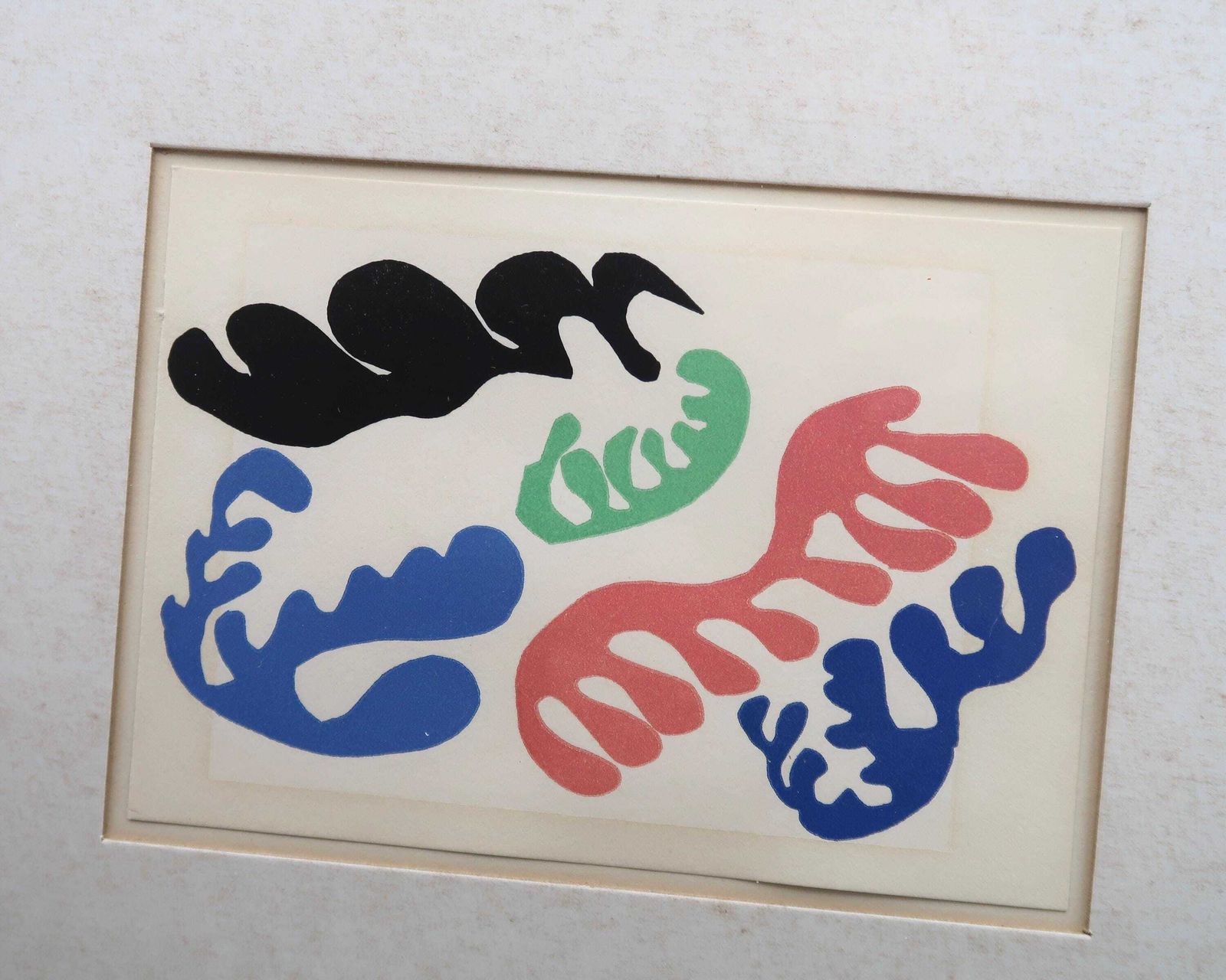 French Original Print From The 60s "Le Lagon" By Henri Matisse, Editions Nouvelles Images, Printed In France, Aluminum Frame photo furniture