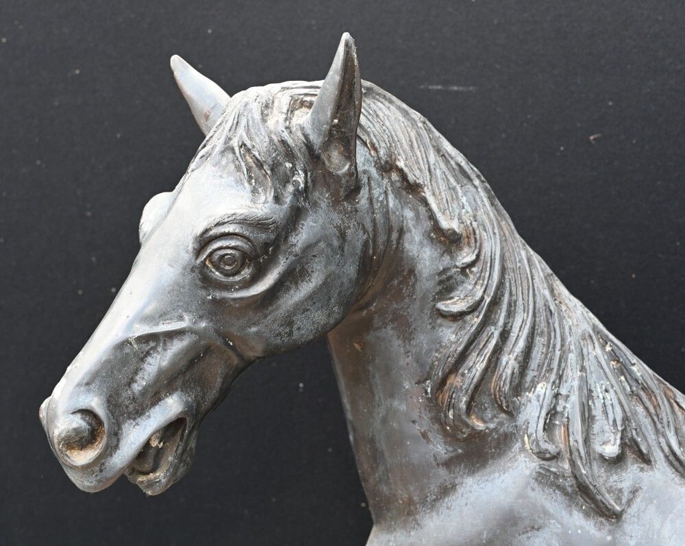 Italian Bronze Horse Statue Bronze Pony Garden Casting photo for sale