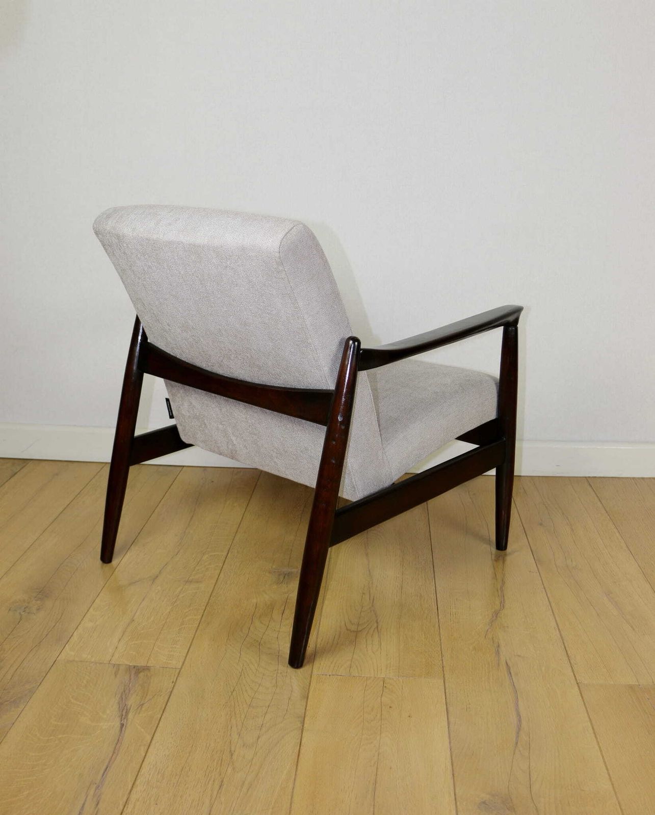 Gfm 64 Armchair, Designed By Edmund Homa From The 1970s, Beige Gray   2 Pieces Available photo for sale