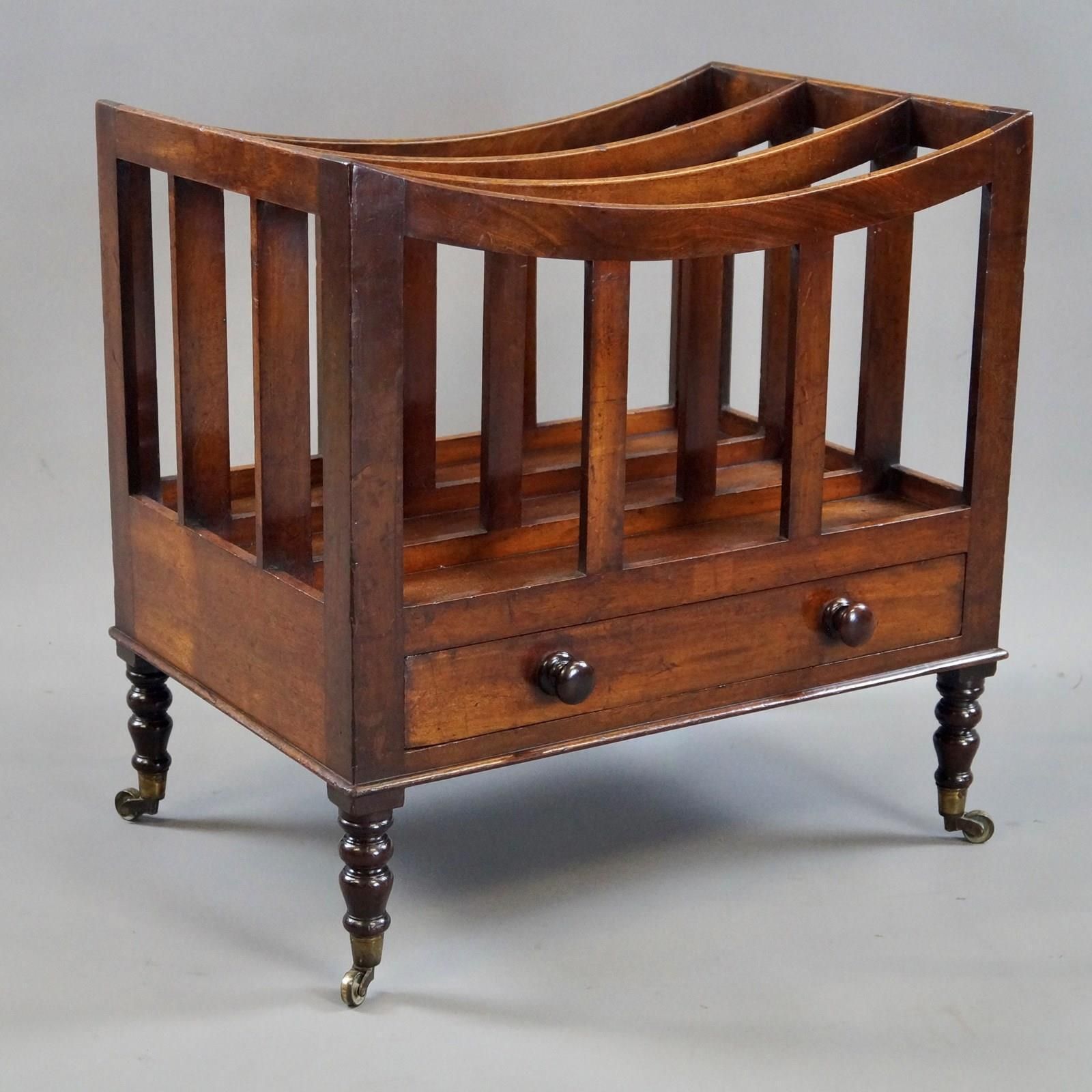 A Large Cuban Mahogany Canterbury photo furniture