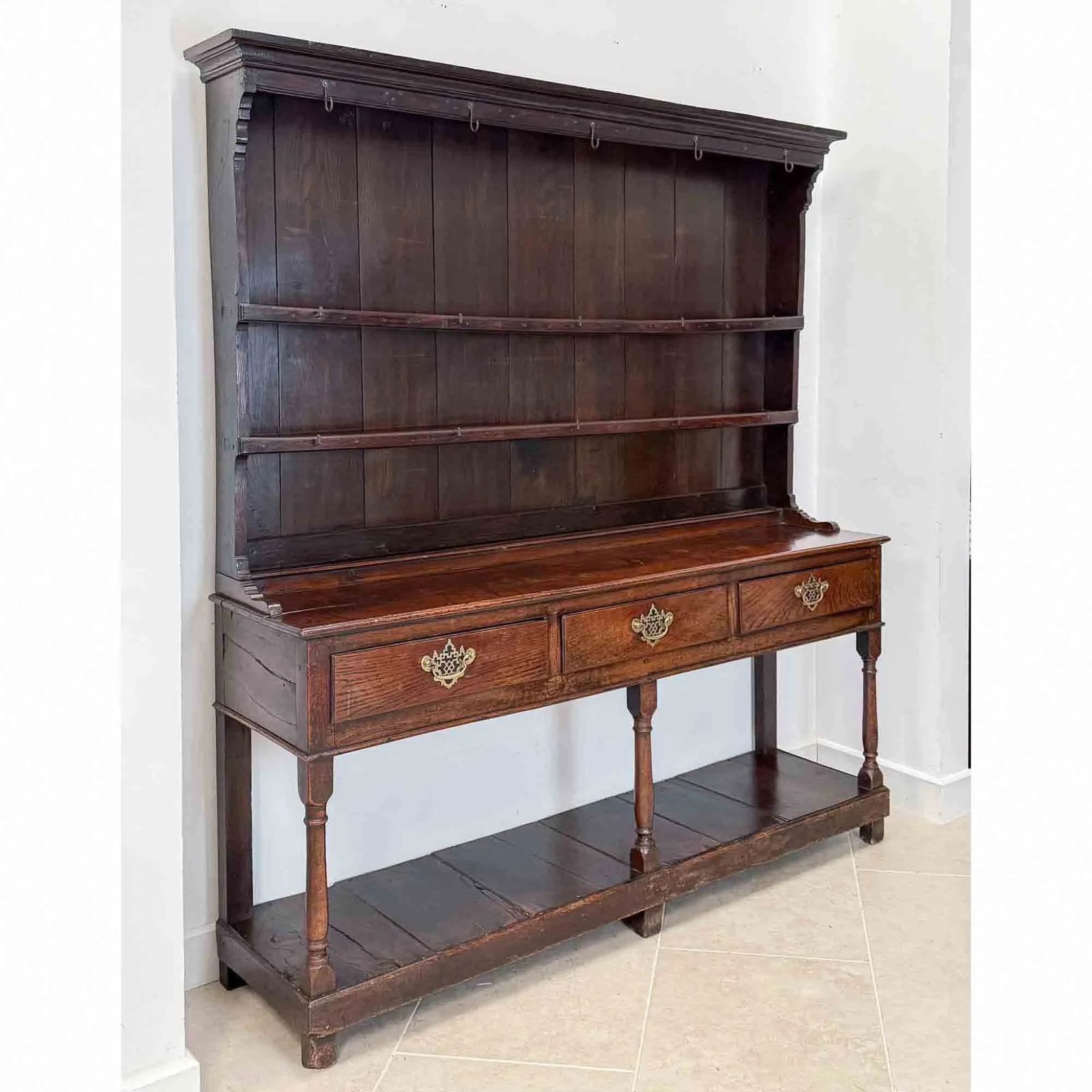 Georgian Oak Welsh Dresser, 18th Century And Earlier photo furniture