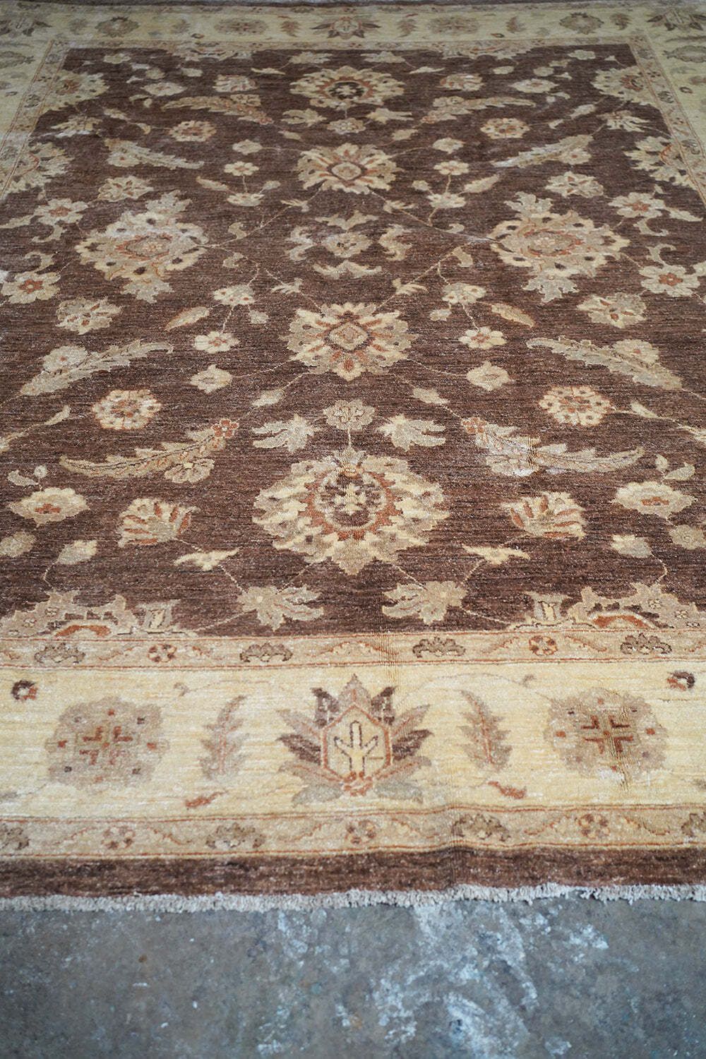 A Large Contemporary Gold Antique Wash Ziegler Carpet C.2010 photo for sale