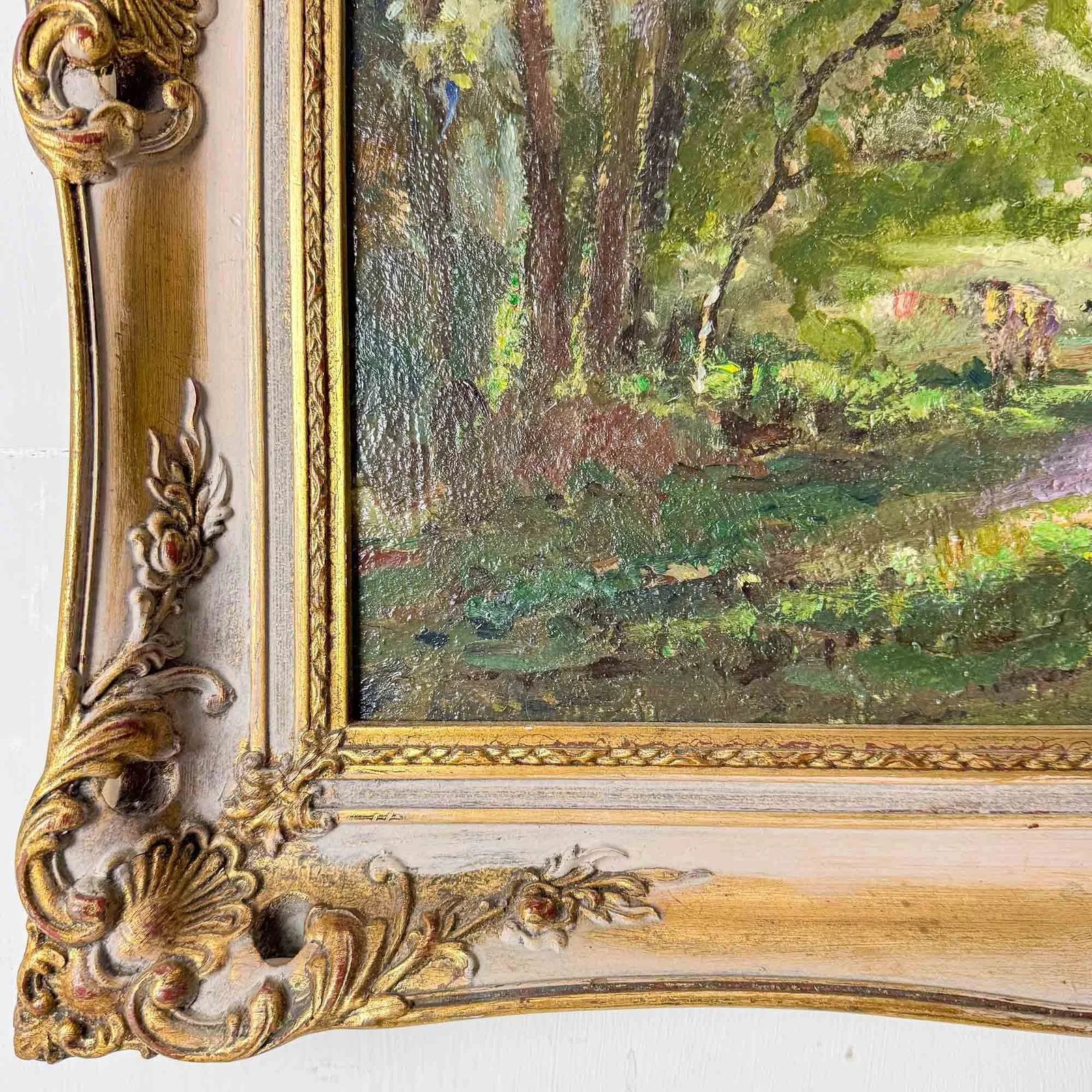 Cows In Woodland, Painting By Gordon Clifford Barlow photo Art