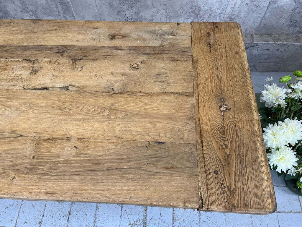 248cm Rustic Oak Dining Refectory Table photo 2495.0