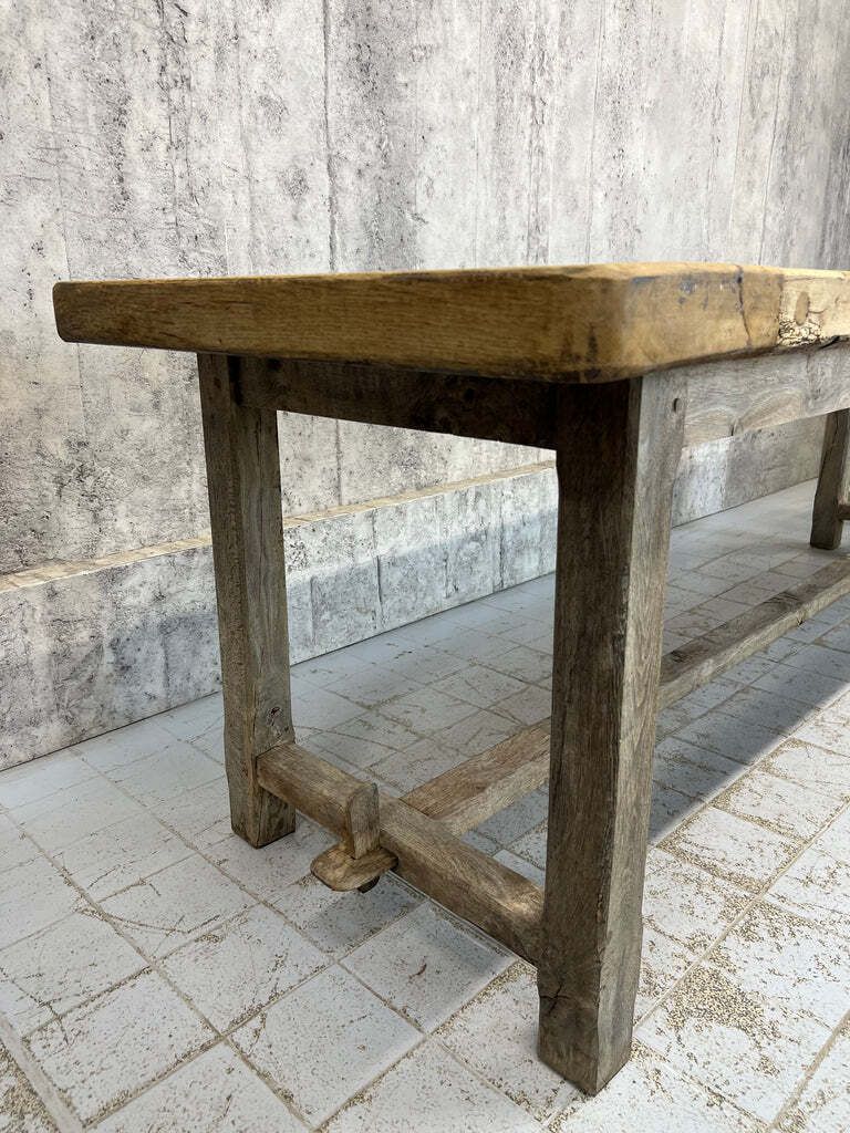 248cm Rustic Oak Dining Refectory Table photo buy