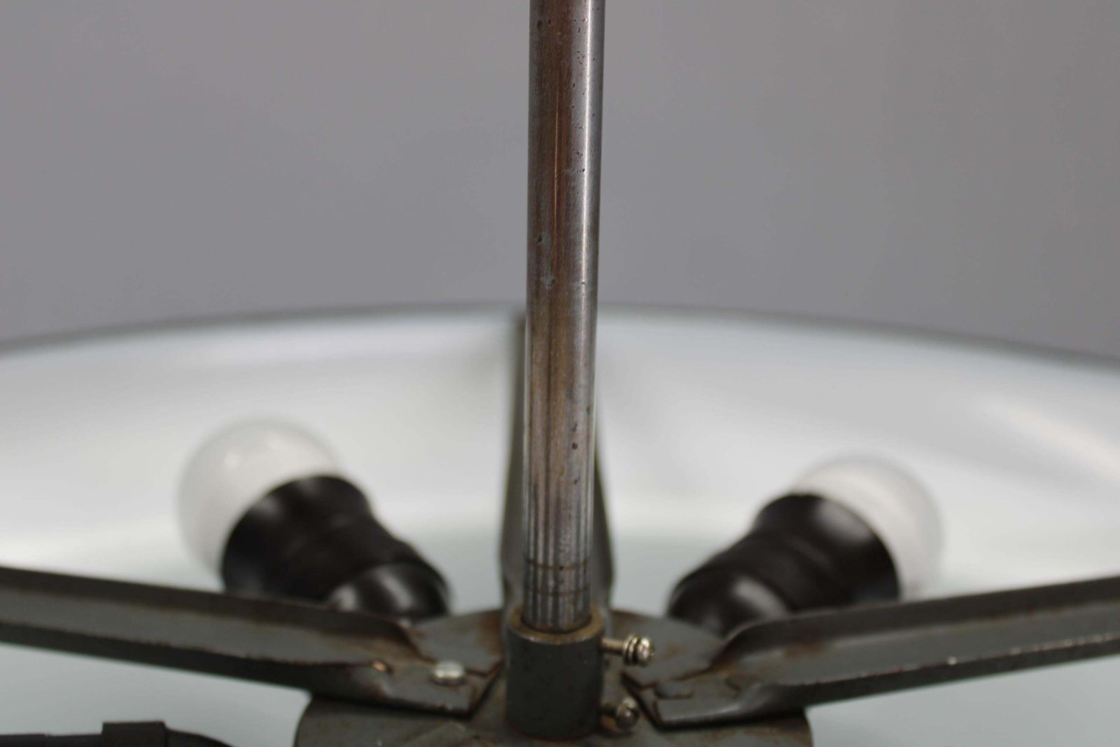 Lighting Bauhaus "Ufo" Pendant Light By Josef Hurka For Napako, Czechoslovakia, 1940s photo