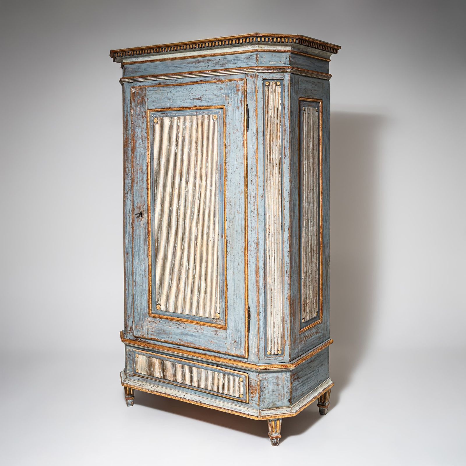 Light Blue Louis XVI Cabinet, Late 18th Century photo furniture