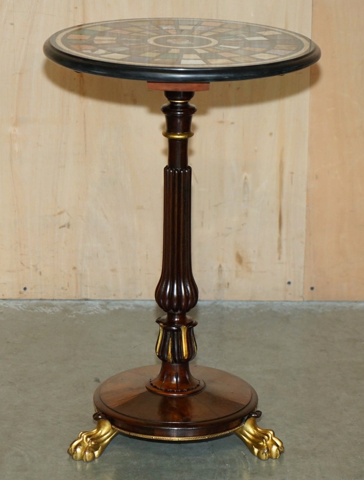 photo buy A Pair Of Regency 1810 Specimen Marble Pietra Dura & Rosewood Occasional Tables