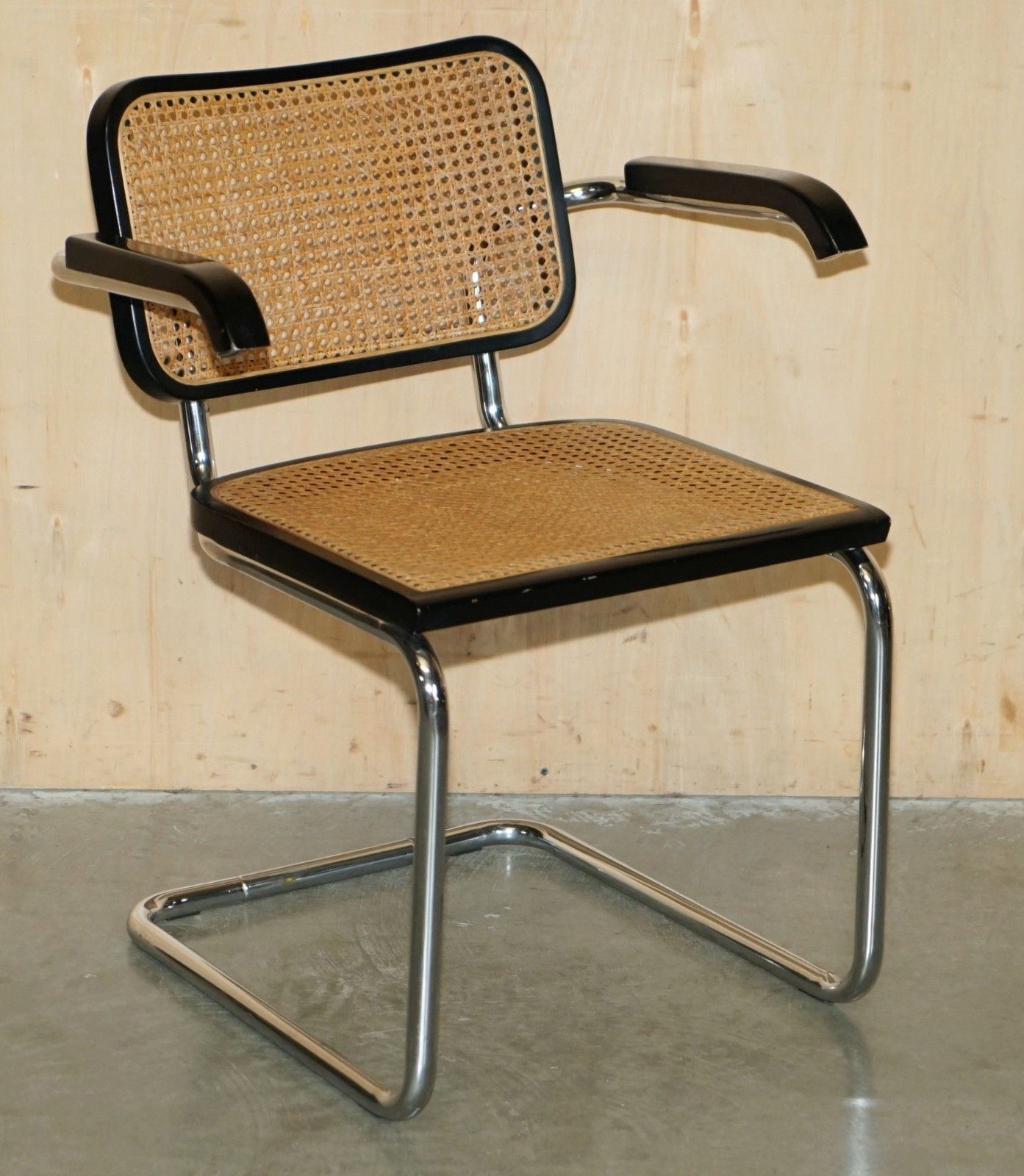 Timeless Pair Of Vintage Marcel Breuer Cesca Knoll B32 Chrome Bergere Armchairs photo 1450.0