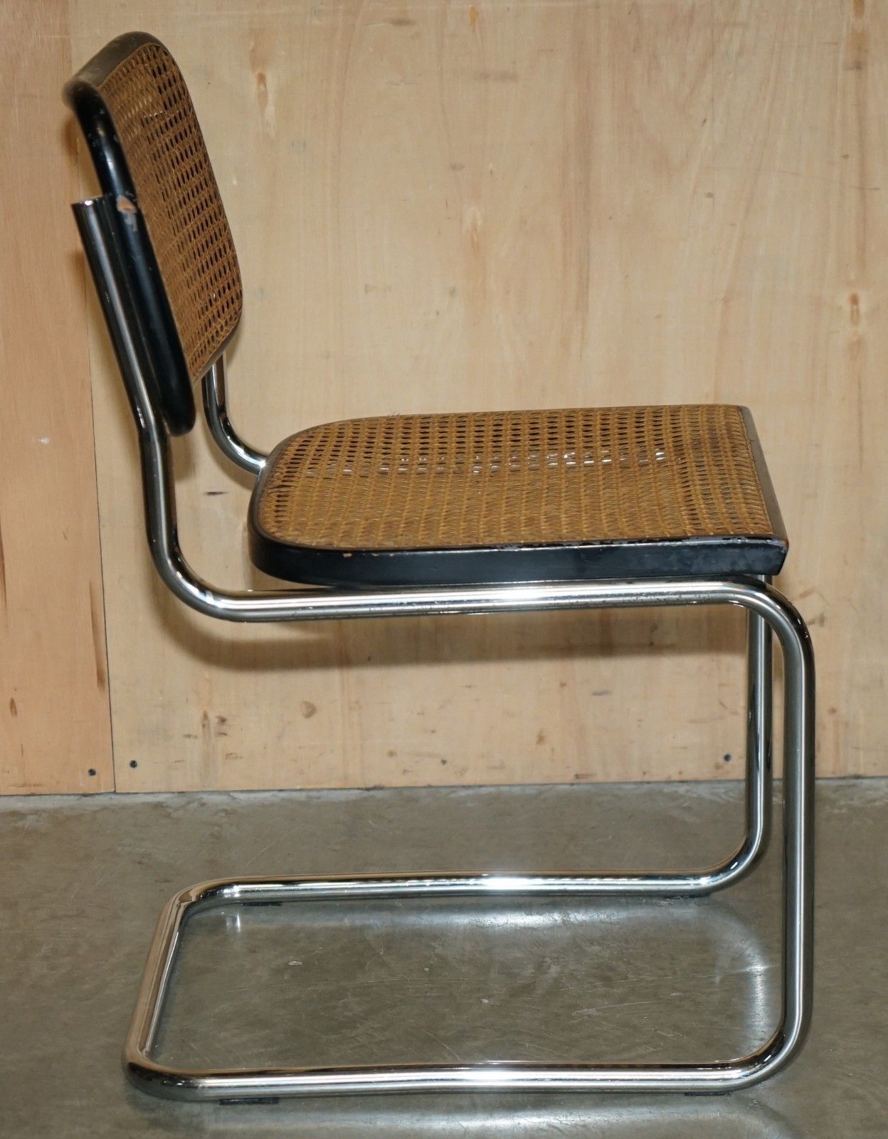 photo for sale Pair Of Original 1968 Gavina Knoll Stamped Marcel Breuer Cesca Knoll B32 Chairs