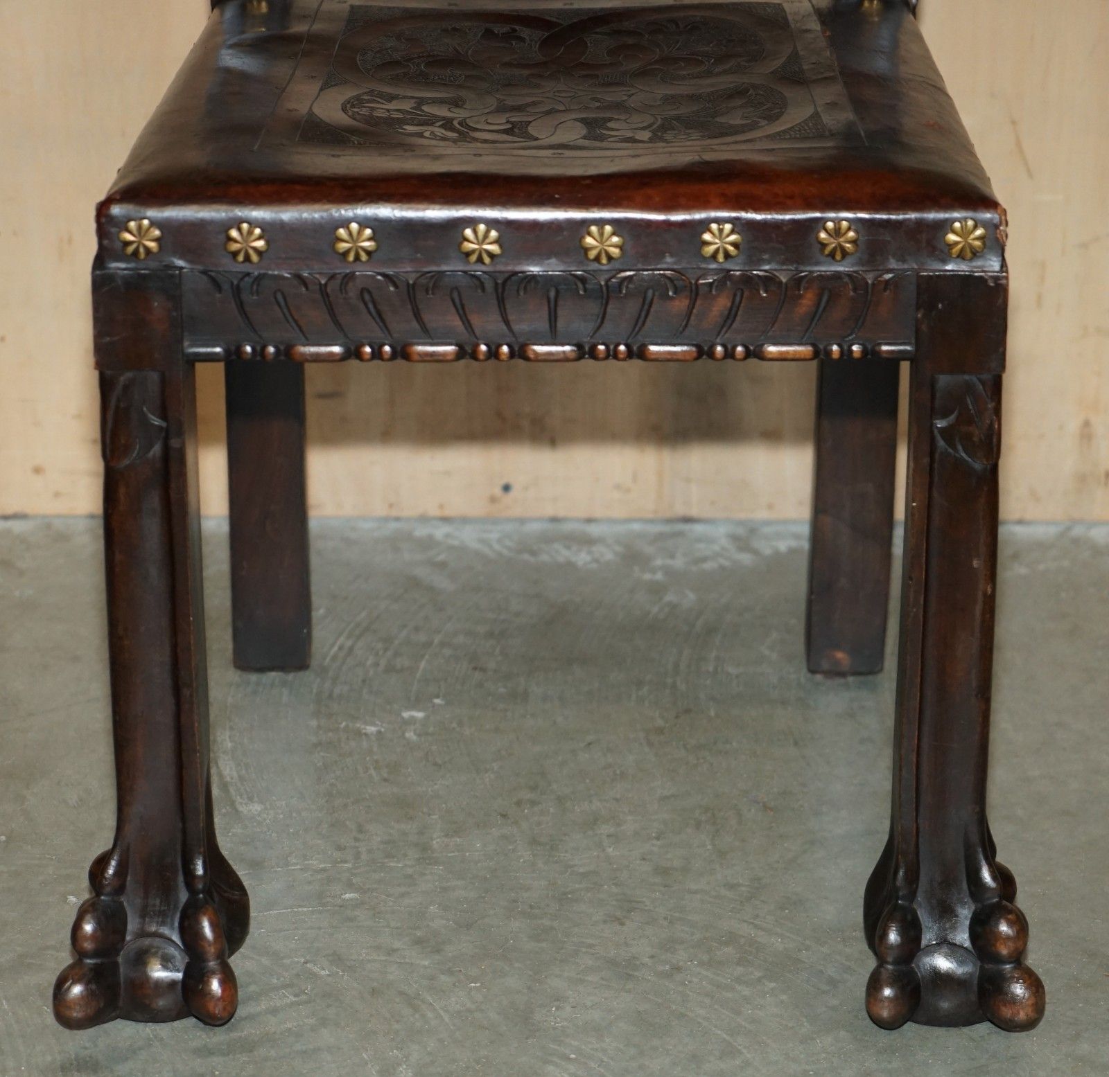 14500.0 Five 19th Century Carved Continental Baroque Double Eagle Coat Of Arms Chairs photo