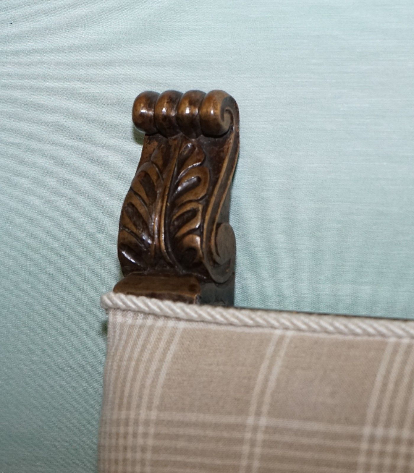 Lovely Pair Of Victorian Newly Upholstered Carver Armchairs Carved Wood Detail photo vinterior
