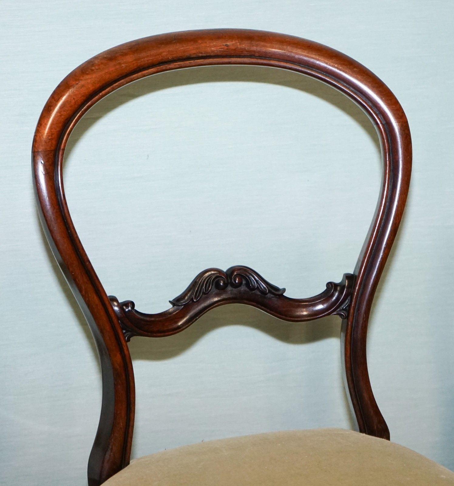 Set Of Six Circa 1860 Victorian Balloon Back Dinning Chairs photo 1650.0
