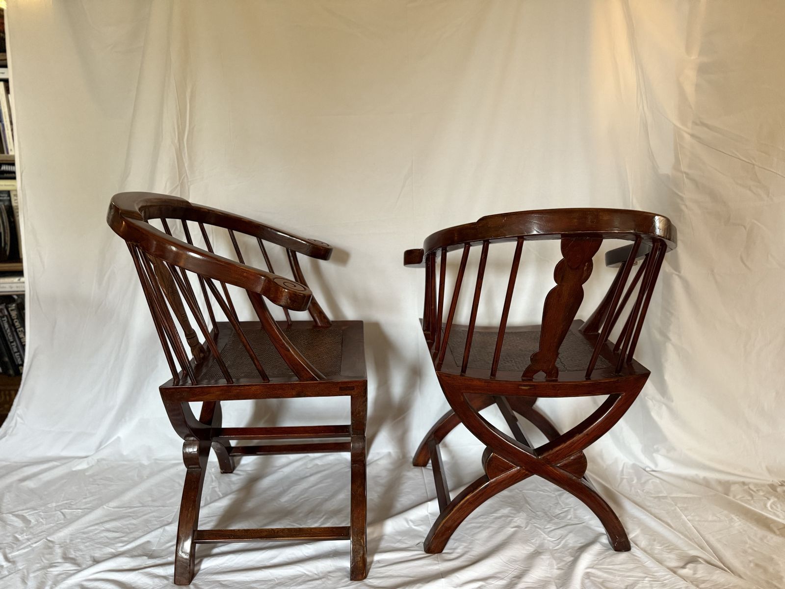 Pair Of Chinese Horseshoe Back Chairs photo buy