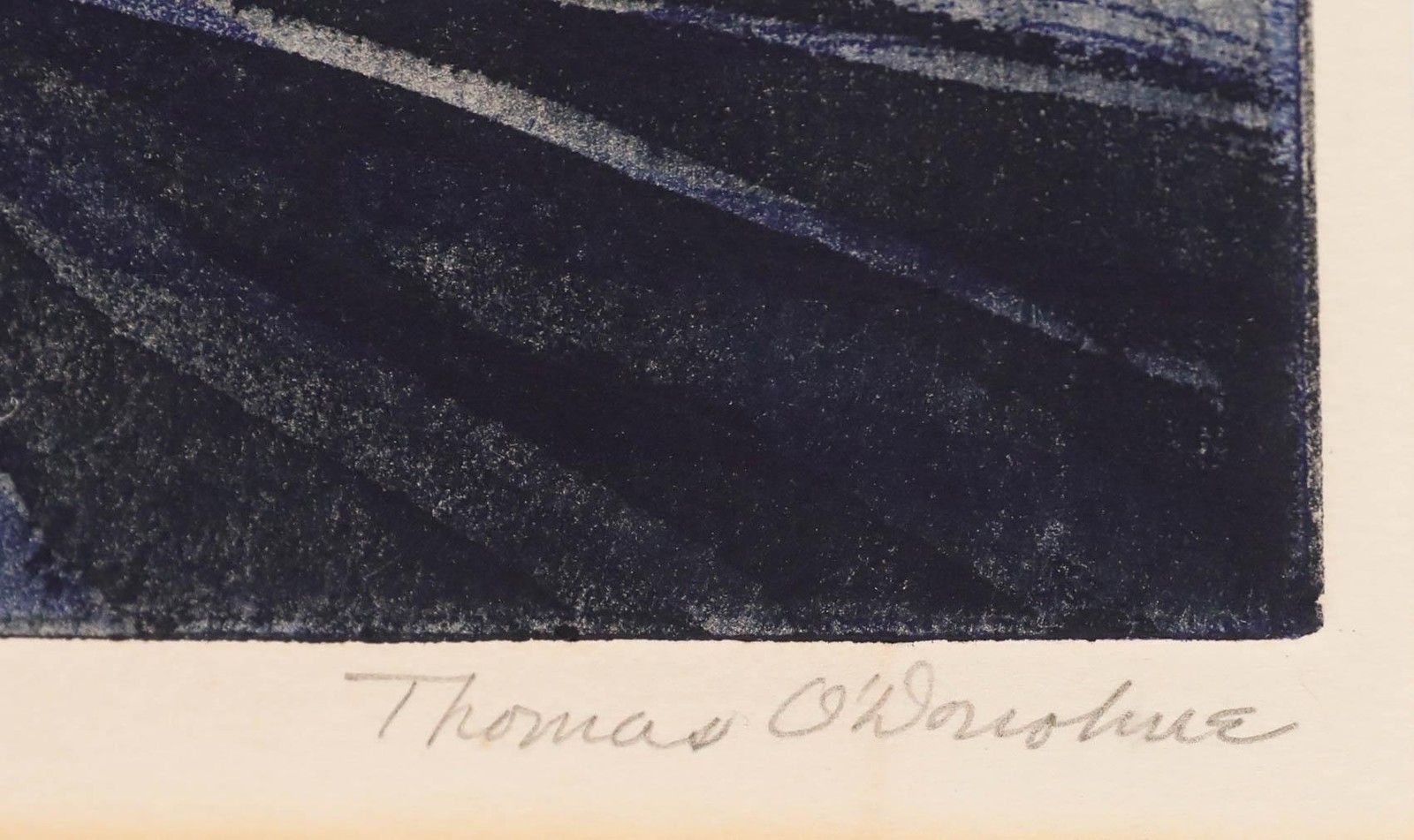 Thomas O'donohue (1942 2023) Framed 20th Century Aquatint, The Blue Dragon photo vinterior