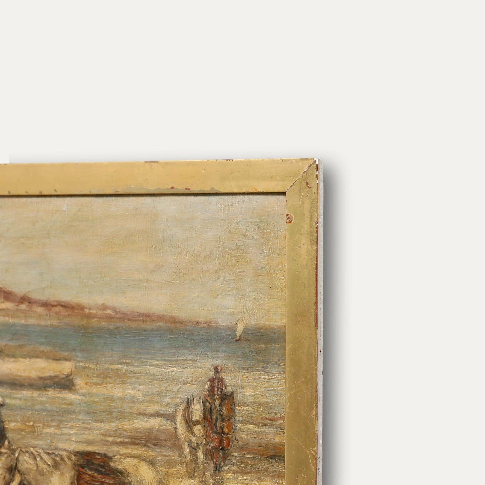 Attrib. Thomas Eyre Macklin (1867 1943) Oil, Mussel Gatherers With Ponies photo 250.0
