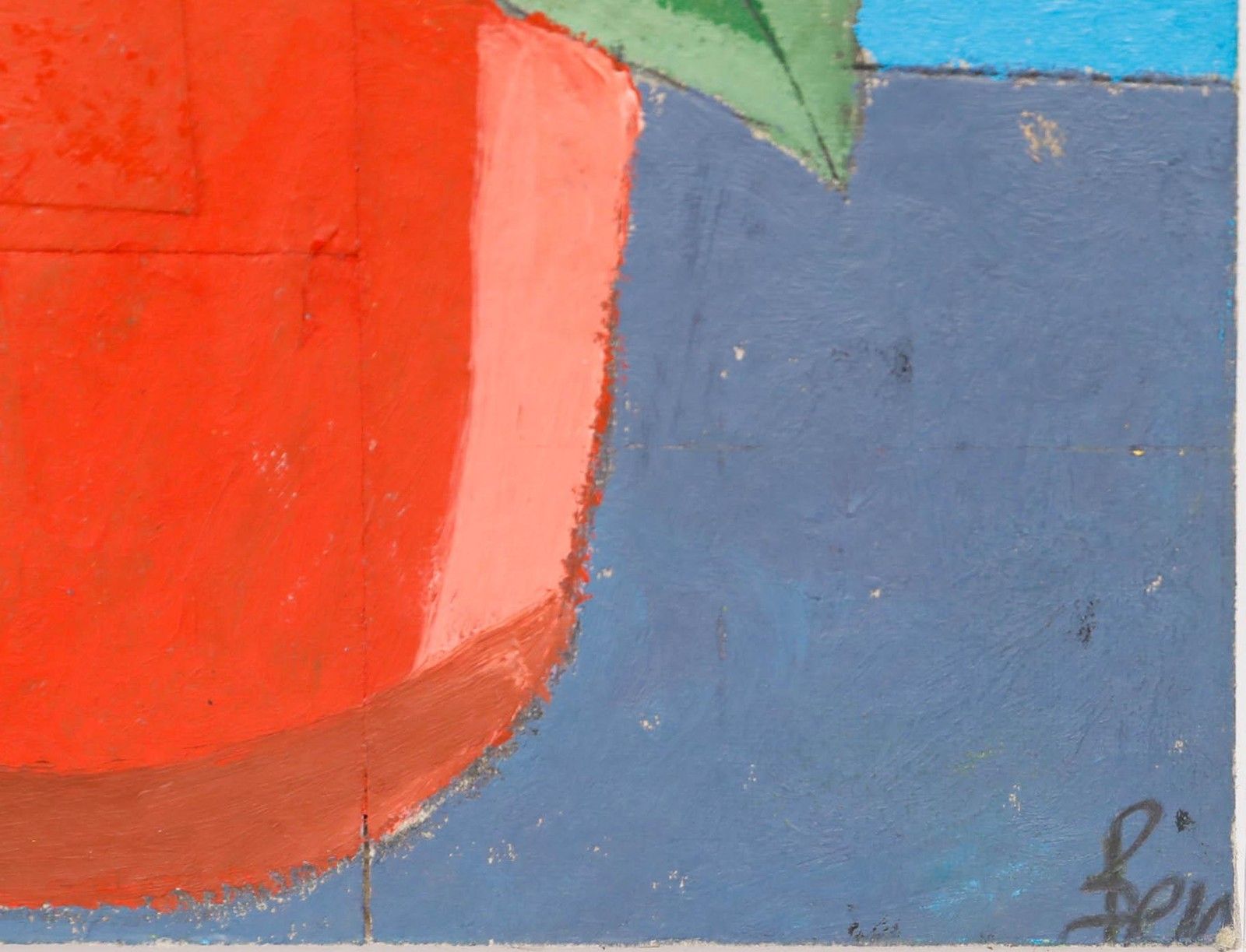 Ben Carrivick Contemporary Oil, Summer Bloom In A Red Vase photo 225.0