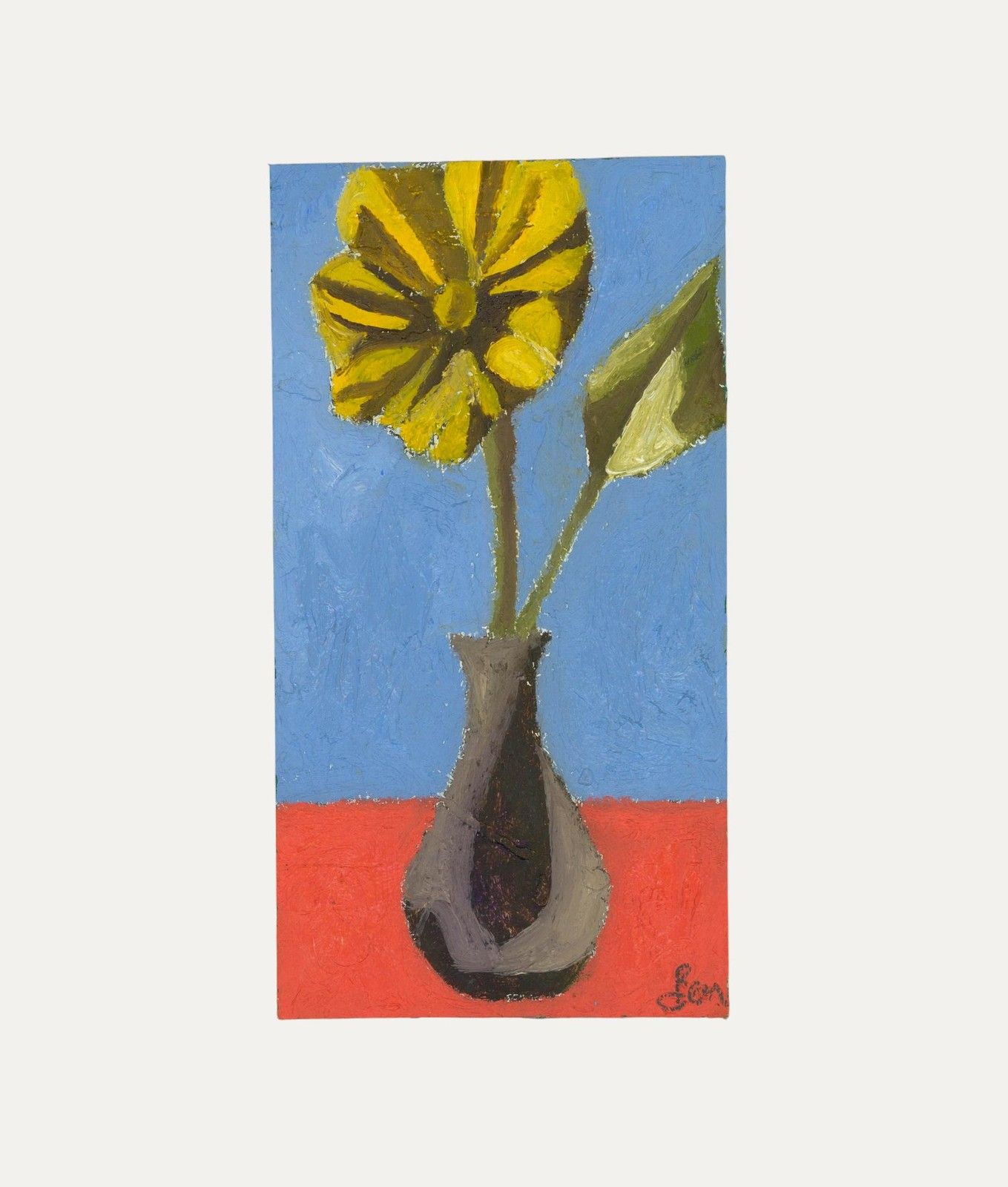 Ben Carrivick Contemporary Oil, Yellow Gazania