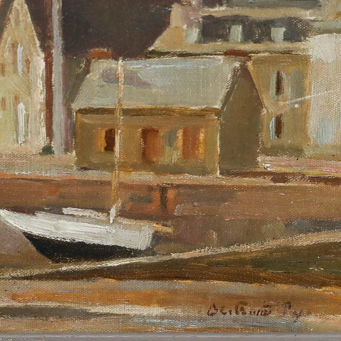 Bertrand Py (1895 1973) Mid 20th Century Oil, Low Tide photo vinterior