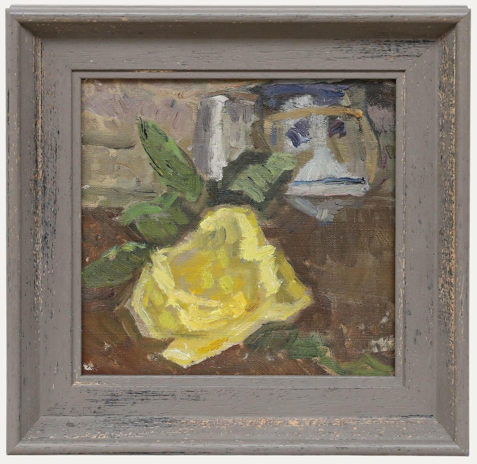 Bertrand Py (1895 1973) Mid 20th Century Oil, Yellow Rose