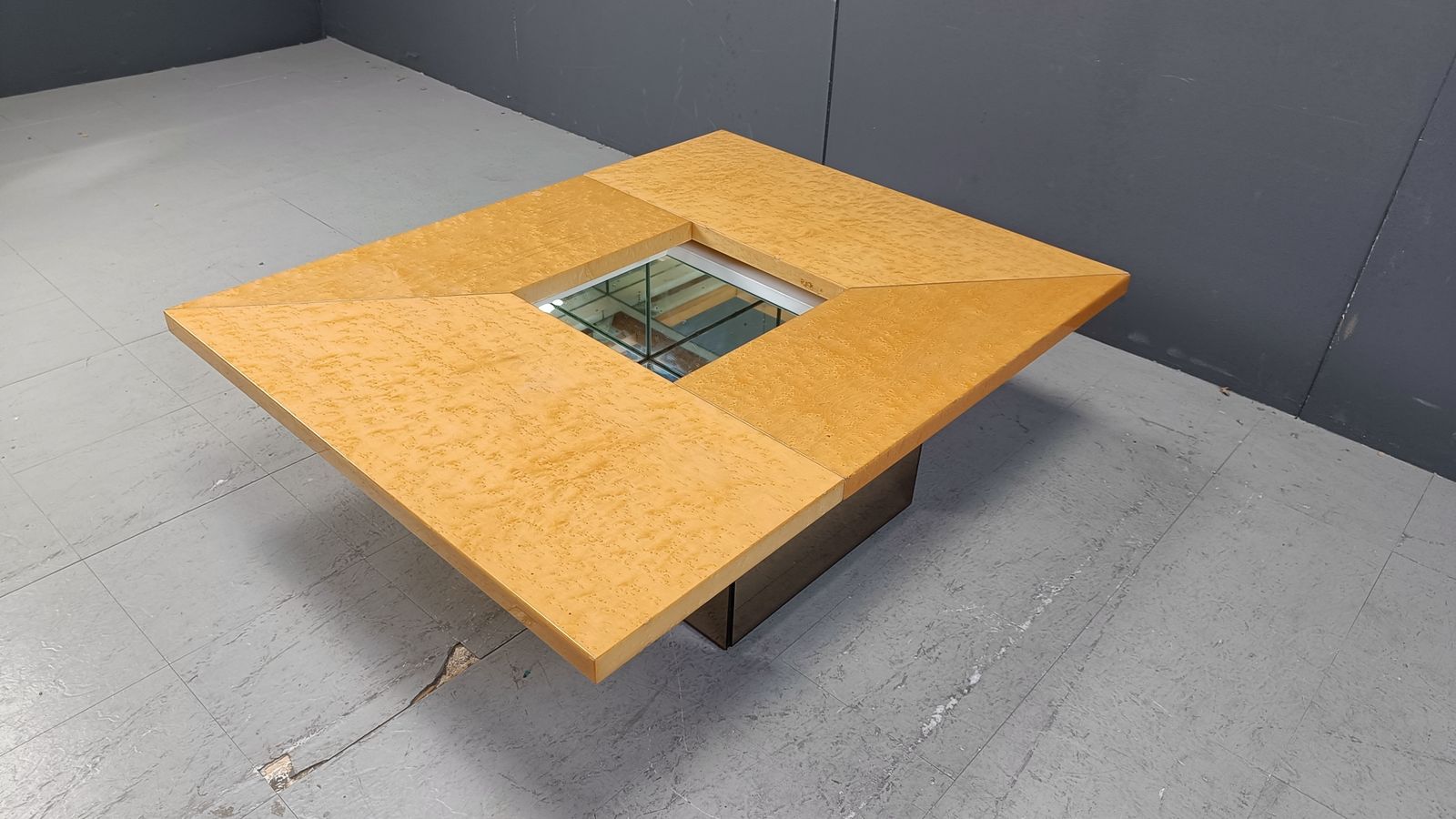 photo buy Vintage Ash Wood Coffee Table By Paul Michel, 1970s