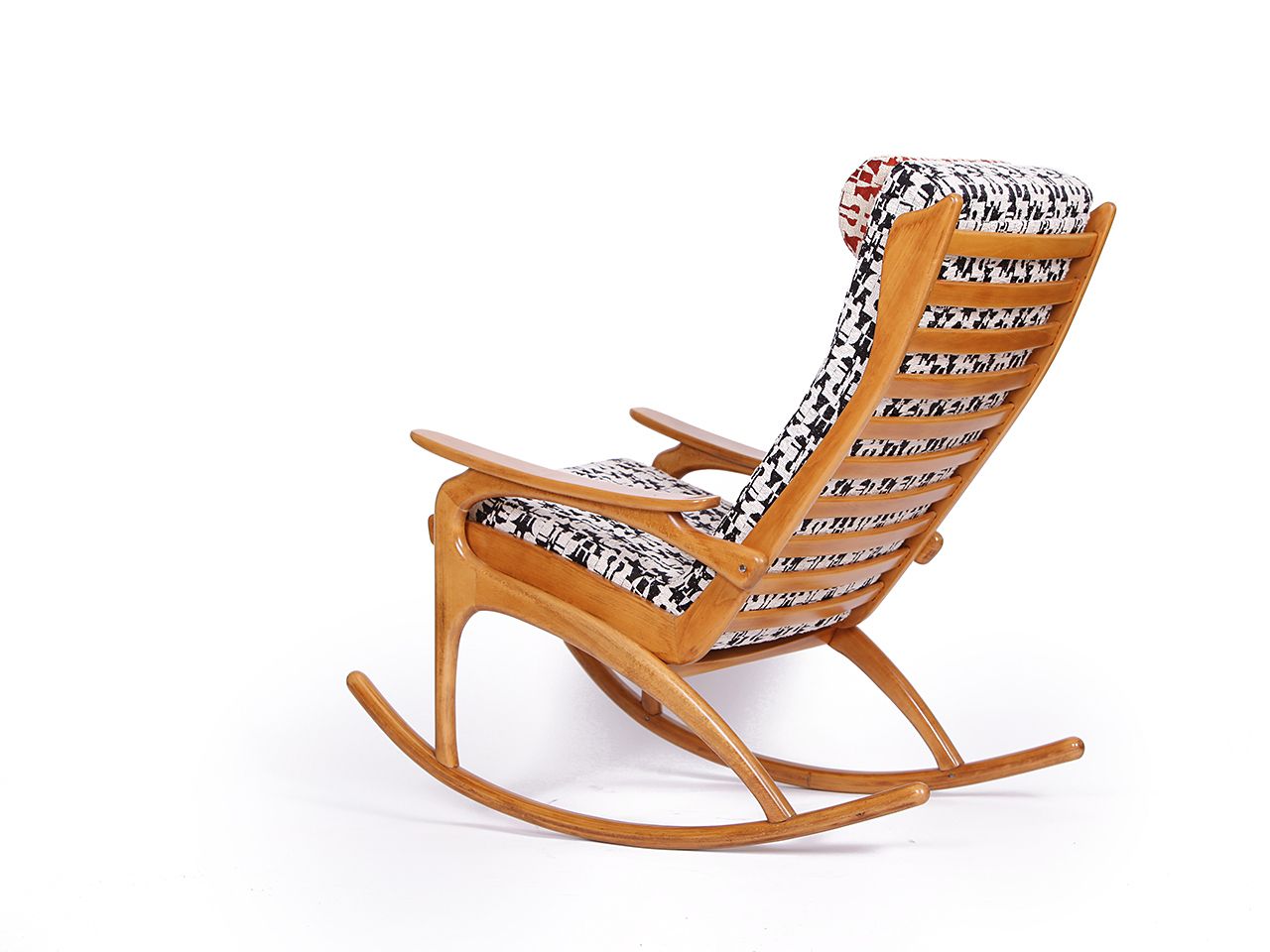 Uluv Rocking Chair, 1950s élitis Upholstery photo vinterior