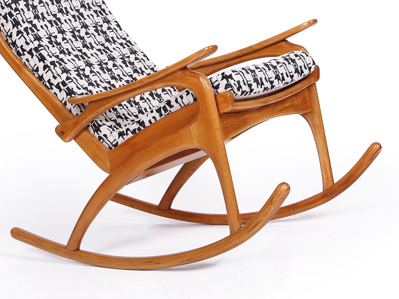 Uluv Rocking Chair, 1950s élitis Upholstery photo buy