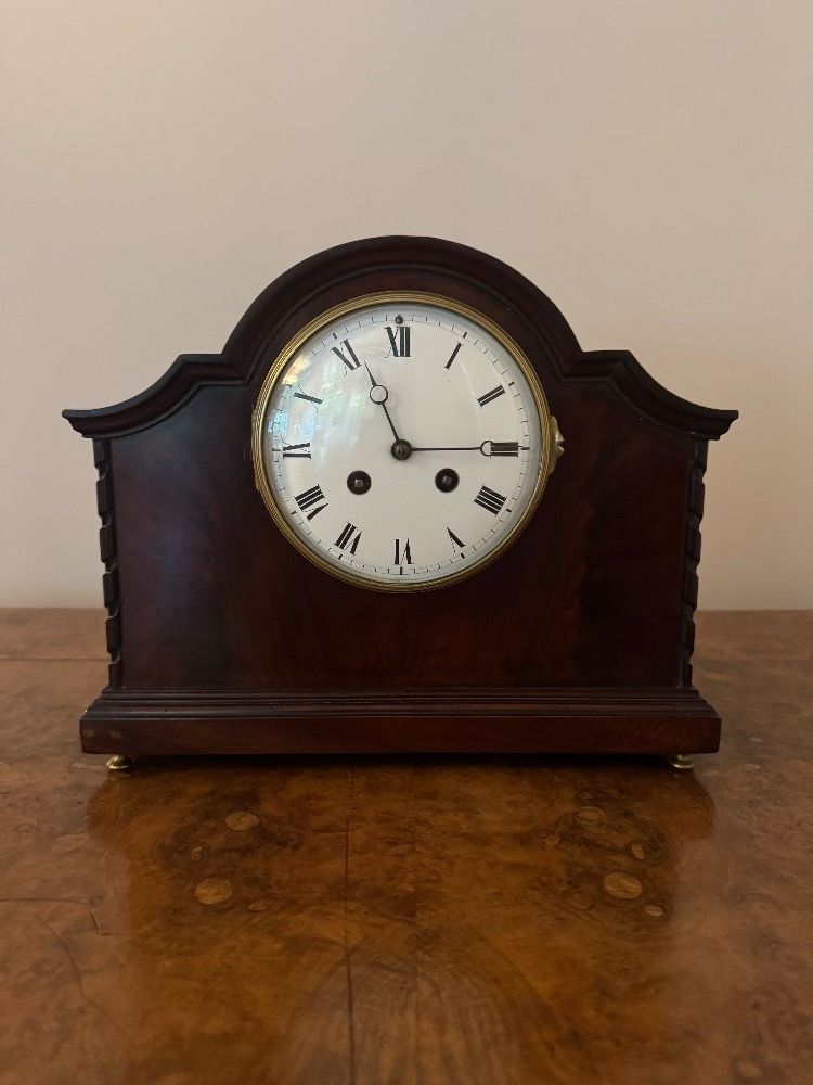 photo furniture Lovely Quality Antique Mahogany Mantle Clock
