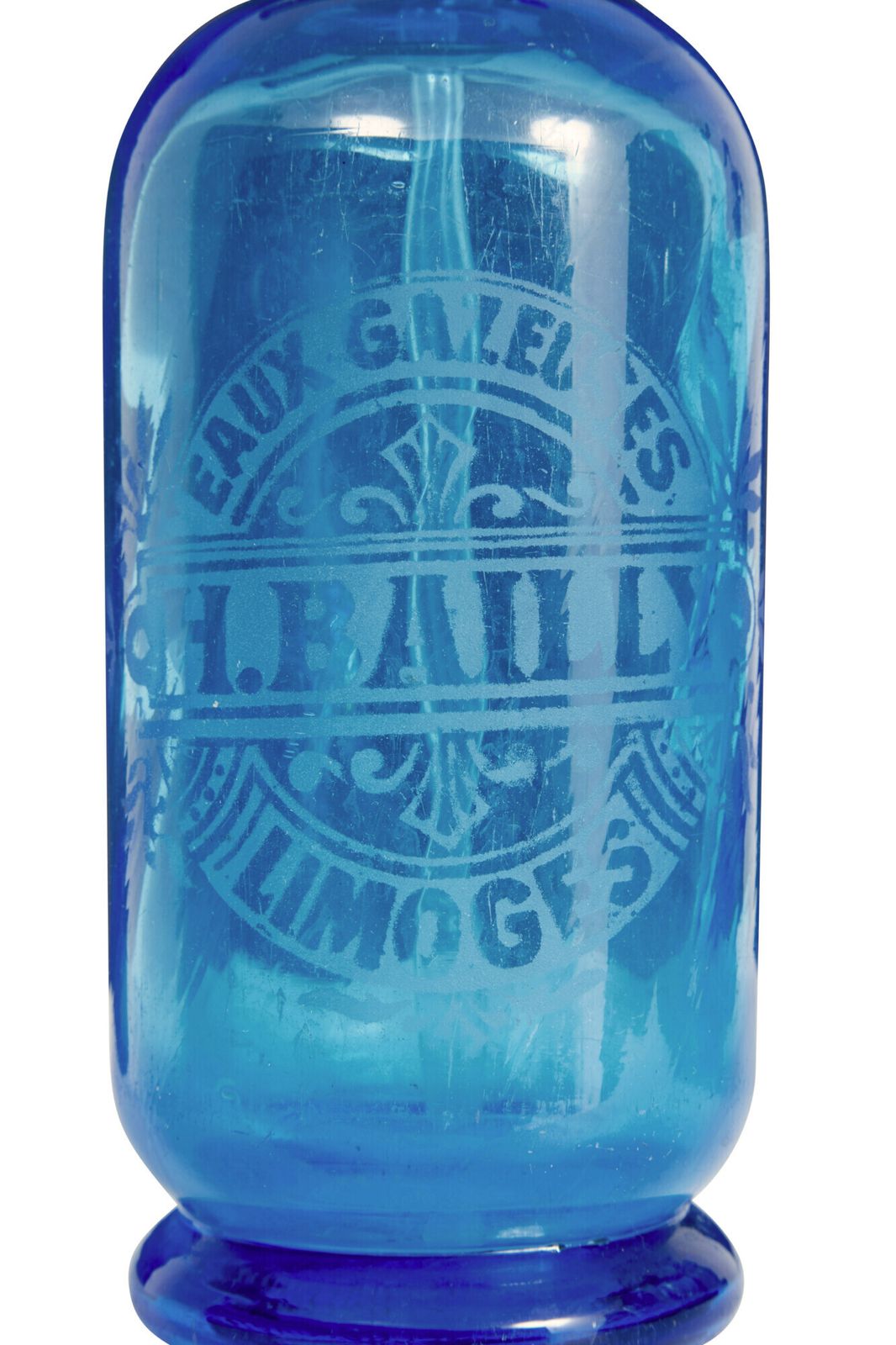 photo furniture Collection Of 4 French Art Deco Etched Glass Soda Syphons