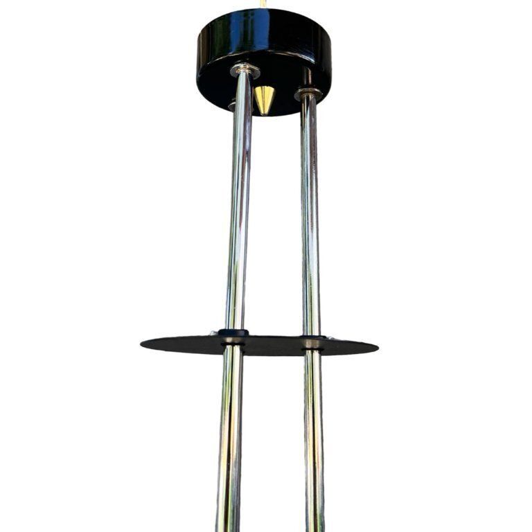 Elektroinstala Jílové Pendant Lamp, Czechoslovakia, 1970s, Embossed Glass, Modernism photo 217.0