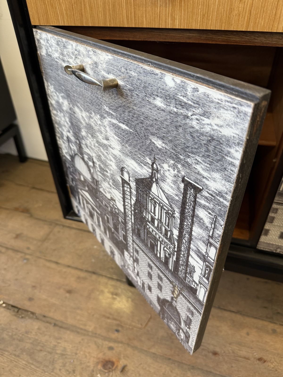 Vintage Sideboard Credenza Fornasetti Embellished Italian photo vintage